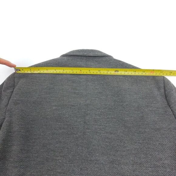 NEW Zara Man Old Money Sueded Elbow Patch 2 Button Blazer Jacket Gray Academia - Picture 6 of 12